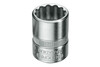 D 20 Socket 1/4"bi-hexagon UD profile