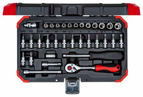 R49003033 Набор торцевых головок 1/4", 33 предмета Gedore RED R49003033 Набор торцевых головок 1/4", 33 предмета
