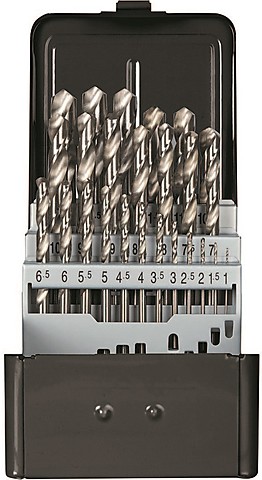 9710.025 Набор сверл спиральных, шлифованных, 25 предметов Carolus (Gedore) 9710.025 Набор сверл спиральных, шлифованных, 25 предметов