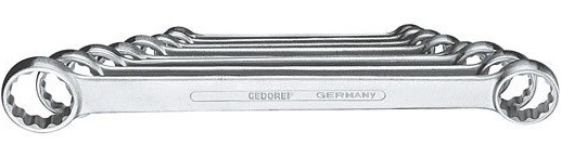 4 Набор ключей накидных прямых двусторонних Gedore 4 Набор ключей накидных прямых двусторонних