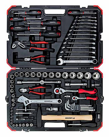 R46003100 Набор торцевых головок 1/4" + 1/2", 100 предметов Gedore RED R46003100 Набор торцевых головок 1/4" + 1/2", 100 предметов