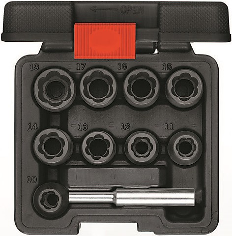R68003010 Набор съемников 1/2", 10 предметов Gedore RED R68003010 Набор съемников 1/2", 10 предметов