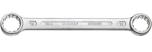 Gedore 4 Ключ гаечный накидной прямой двусторонний