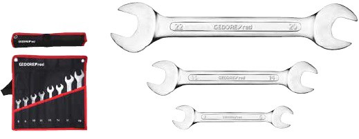 Gedore RED R0512 Набор рожковых двухсторонних ключей в сумке скрутке