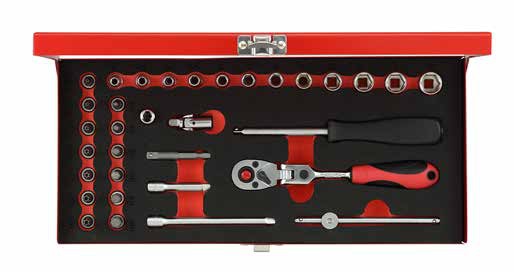 R49044033 Набор торцевых головок 1/4", 33 предмета Gedore RED R49044033 Набор торцевых головок 1/4", 33 предмета