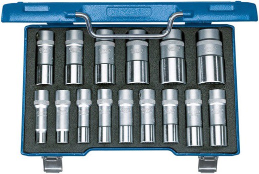 Gedore D 19 L-015 Набор торцевых головок с аксессуарами 1/2", 15 предметов