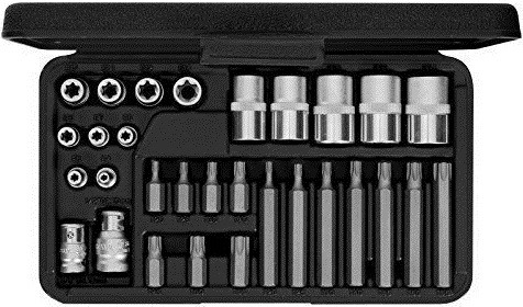 3298.2030 Набор вставок для торцовых ключей 1/2"–3/8"–1/4" 10 мм TORX®, 30 предметов Carolus (Gedore) 3298.2030 Набор вставок для торцовых ключей 1/2"–3/8"–1/4" 10 мм TORX®, 30 предметов