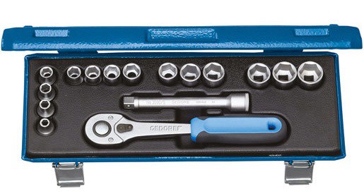 30 JMU / D 30 JMU / D 30 JAU Набор торцевых головок 3/8", 16/12 предметов Gedore 30 JMU / D 30 JMU / D 30 JAU Набор торцевых головок 3/8", 16/12 предметов