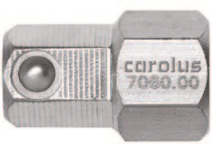 Carolus (Gedore) 7060.00 Переходник под отверточную вставку 1/4"×8 мм, с магнитом