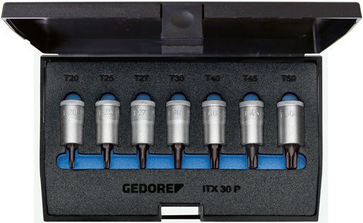 Gedore ITX 30 PM Набор торцевых головок с отверточными вставками, 7 предметов