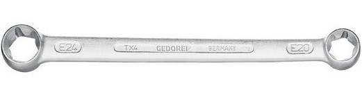 TX 4 Ключ накидной прямой двусторонний для винтов с наружным TORX® профилем Gedore TX 4 Ключ накидной прямой двусторонний для винтов с наружным TORX® профилем